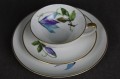 Trio do herbaty kwiat Powojnik na porcelanie Hutschenreuther