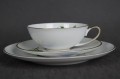 Trio do herbaty kwiat Powojnik na porcelanie Hutschenreuther