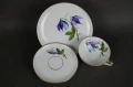 Trio do herbaty kwiat Powojnik na porcelanie Hutschenreuther