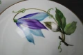 Trio do herbaty kwiat Powojnik na porcelanie Hutschenreuther