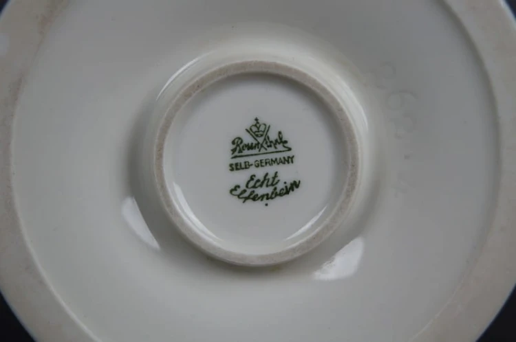 Porcelana Rosenthal wazon kobalt kwiaty złocenia