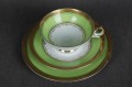 Kahla porcelanowy zielony zestaw śniadaniowy