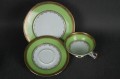 Kahla porcelanowy zielony zestaw śniadaniowy