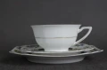 Porcelana Zeh Scherzer nietuzinkowe trio śniadaniowe