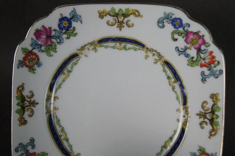Porcelana Zeh Scherzer nietuzinkowe trio śniadaniowe