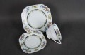 Porcelana Zeh Scherzer nietuzinkowe trio śniadaniowe