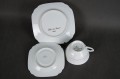 Porcelana Zeh Scherzer nietuzinkowe trio śniadaniowe