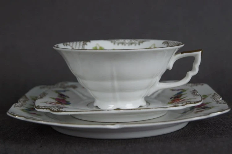 Wyśmienity zestaw śniadaniowy porcelana Bayer Ostmark