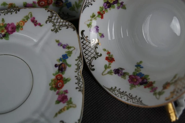 Wyśmienity zestaw śniadaniowy porcelana Bayer Ostmark