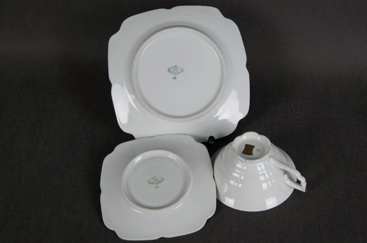 Wyśmienity zestaw śniadaniowy porcelana Bayer Ostmark