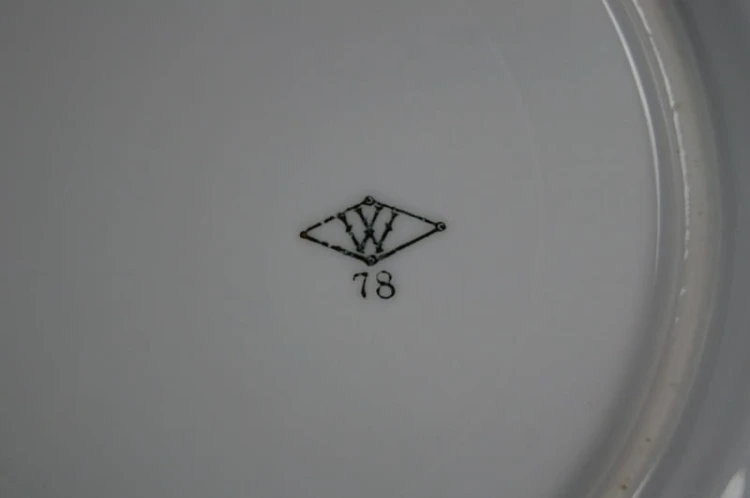 Art Deco zestaw śniadaniowy porcelana Bayer Ostmark