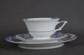 Ukwiecony biały zestaw śniadaniowy porcelana Bayer Ostmark