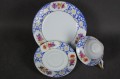 Ukwiecony biały zestaw śniadaniowy porcelana Bayer Ostmark
