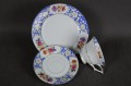 Ukwiecony biały zestaw śniadaniowy porcelana Bayer Ostmark