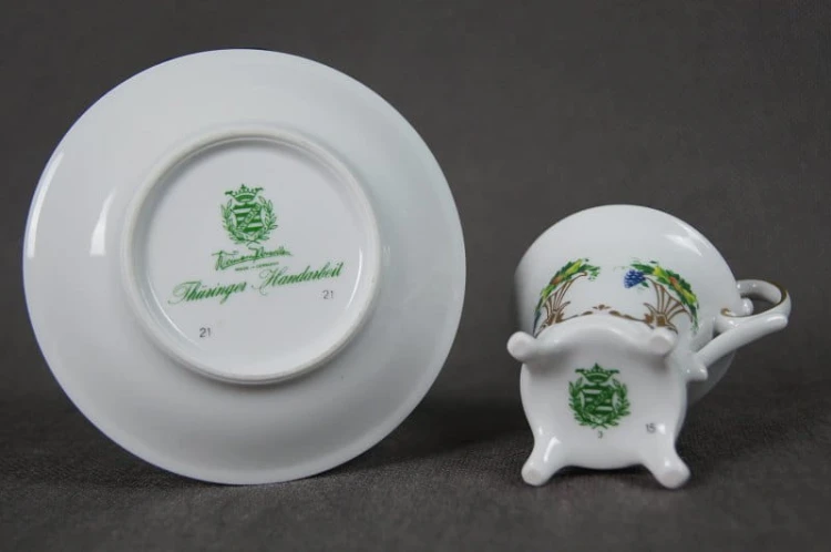 Urocze espresso na nóżkach porcelana Weimar
