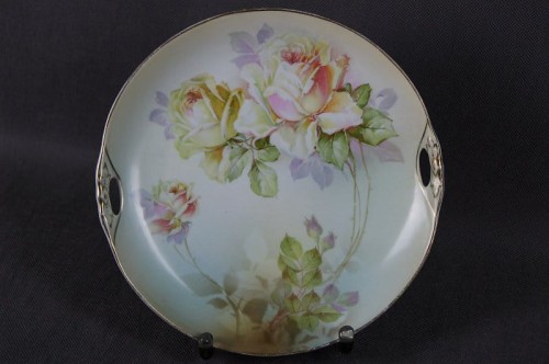 Ukwiecona patera talerz porcelana Weimar
