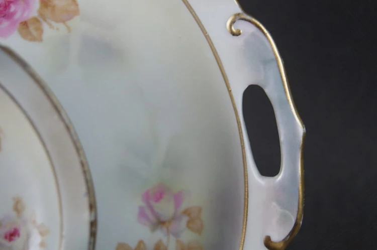 Secesyjna piętrowa porcelanowa patera środek stołu