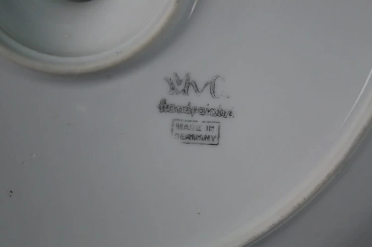 Secesyjna piętrowa porcelanowa patera środek stołu
