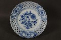 Wzór cebulowy ażurowa patera talerz porcelana Meissen