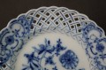 Wzór cebulowy ażurowa patera talerz porcelana Meissen