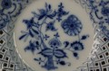 Wzór cebulowy ażurowa patera talerz porcelana Meissen