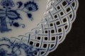 Wzór cebulowy ażurowa patera talerz porcelana Meissen