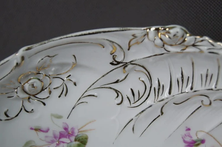 Duża secesyjna porcelanowa patera Carl Tielsch
