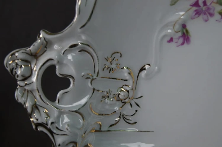 Duża secesyjna porcelanowa patera Carl Tielsch