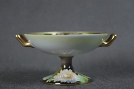 Porcelana Tułowice Reinhold Schlegelmilch ukwiecona patera