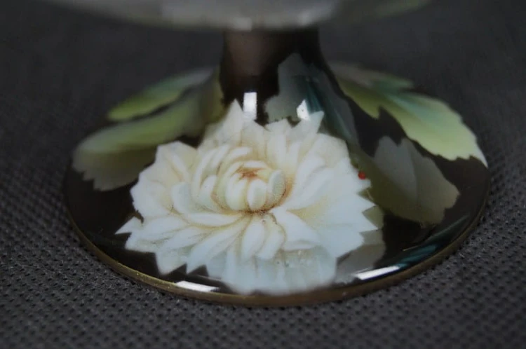Porcelana Tułowice Reinhold Schlegelmilch ukwiecona patera