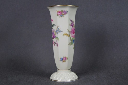 Kwiatowy wazon porcelana Rosenthal złocenia