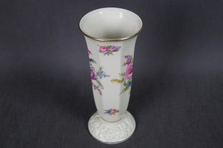 Kwiatowy wazon porcelana Rosenthal złocenia