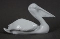 Pelikan z białej porcelany marka Kaiser
