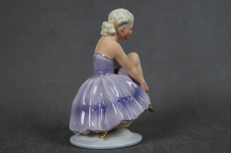 Baletnica z lat 30 figura Art Deco porcelana Fasold & Stauch
