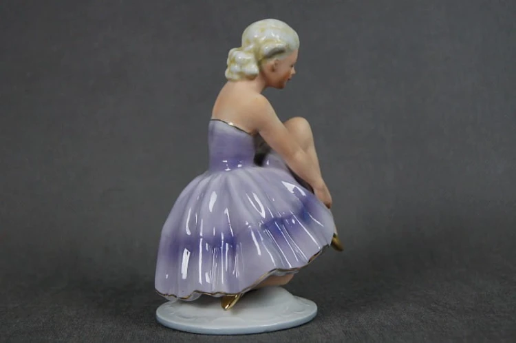 Baletnica z lat 30 figura Art Deco porcelana Fasold & Stauch
