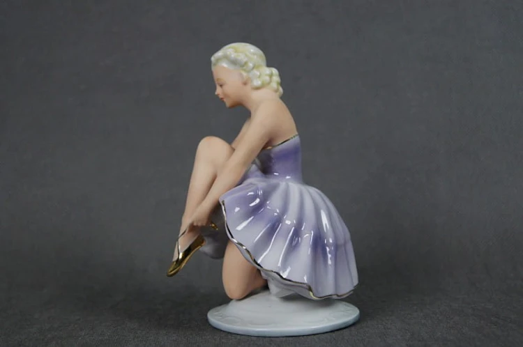 Baletnica z lat 30 figura Art Deco porcelana Fasold & Stauch