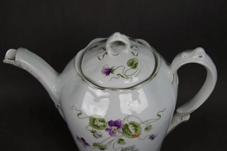 Secesyjny serwisowy dzbanek porcelana Zch. Scherzer