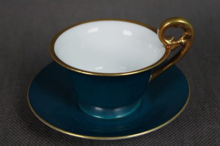 Filiżanka ze spodkiem do espresso porcelana Lettin