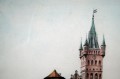Grafika Królewiec - Konigsberg akwaforta kolorowana Zeegen