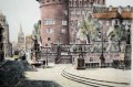 Grafika Królewiec - Konigsberg akwaforta kolorowana Zeegen