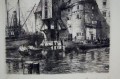 Gdański spichlerz grafika akwaforta Hugo Eichler