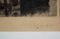 Widok na Frankfurt grafika artystyczna Reinhold Werner