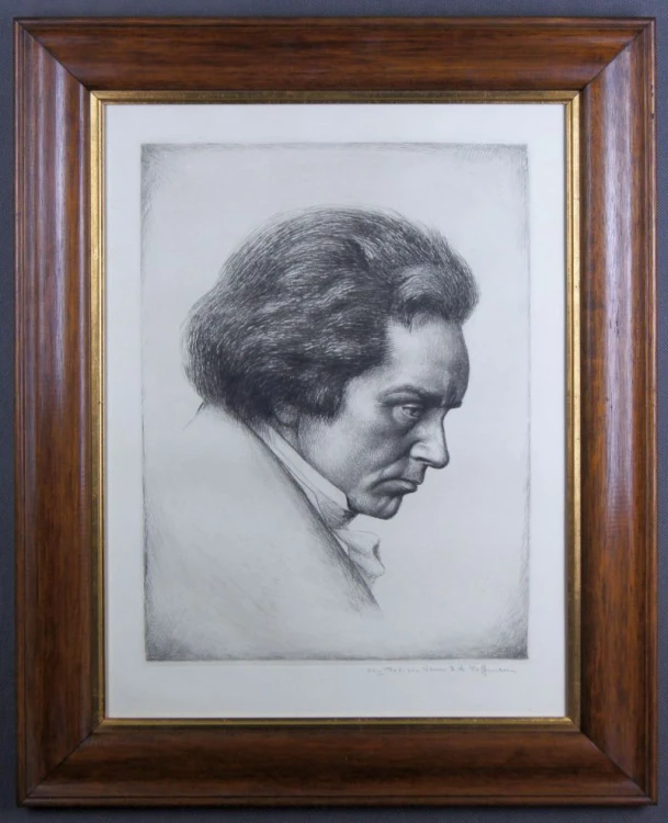 Ludwig van Beethoven grafika Werner E. A. Hoffmann
