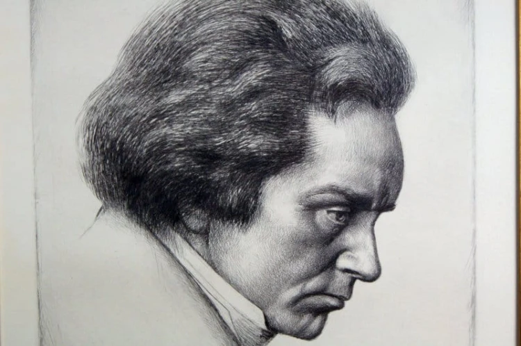 Ludwig van Beethoven grafika Werner E. A. Hoffmann
