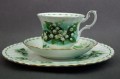 Majowe konwalie zestaw śniadaniowy porcelana Royal Albert