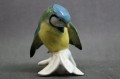 Kolorowa sikorka porcelana Karl Ens Volkstedt