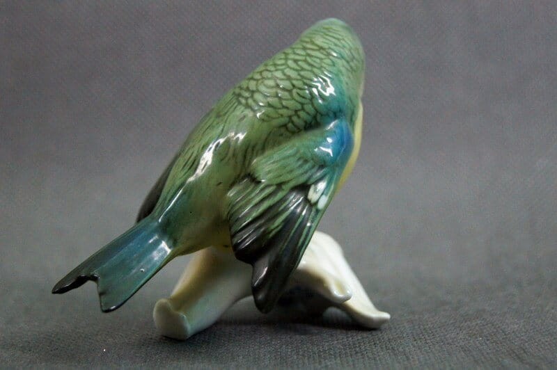 Kolorowa sikorka porcelana Karl Ens Volkstedt