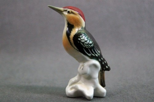 Dzięcioł markowa porcelana Karl Ens Volkstedt