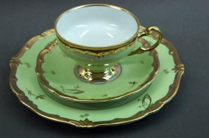 Porcelana Weimar ręcznie malowany zestaw śniadaniowy 