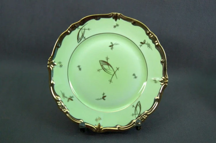 Porcelana Weimar ręcznie malowany zestaw śniadaniowy